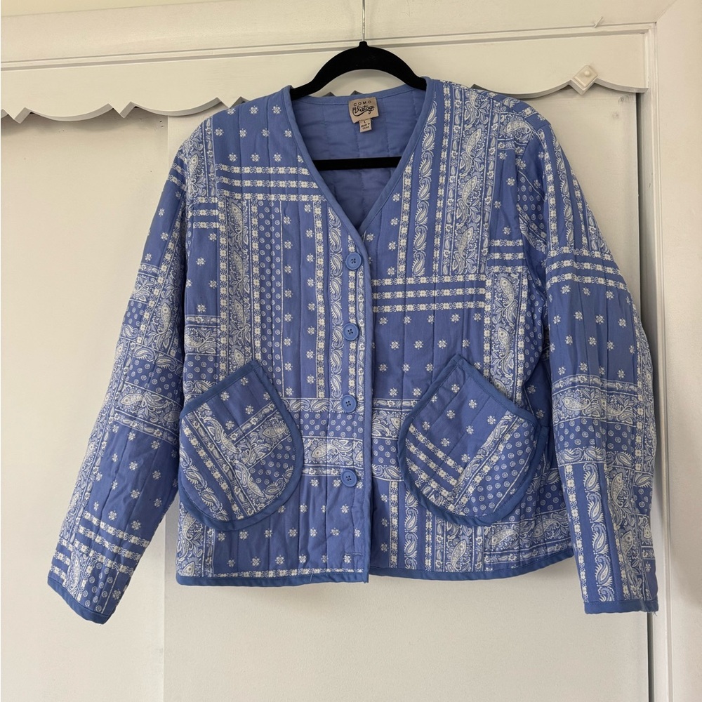 Como Vintage Patchwork Jacket Size Large - image 1